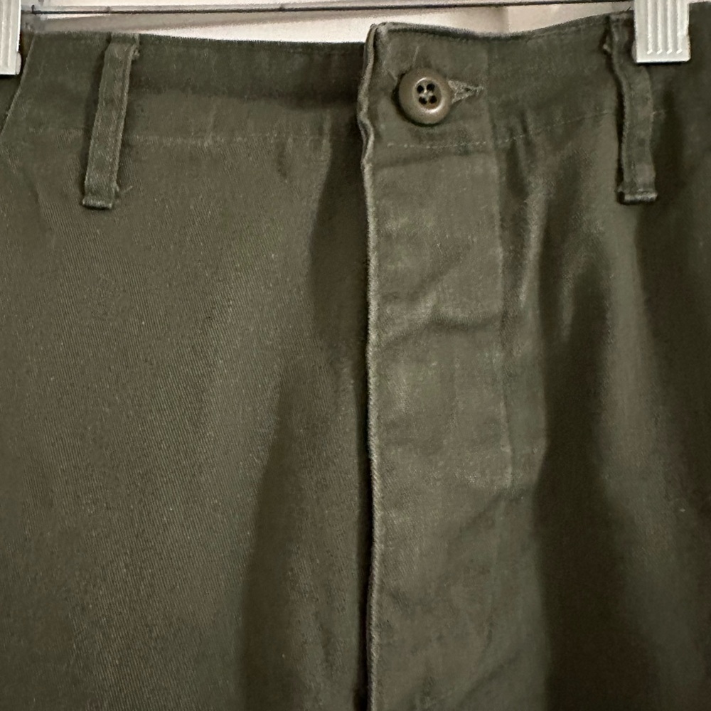 [vintage] high waist army cargo pants - Picture 7 of 12
